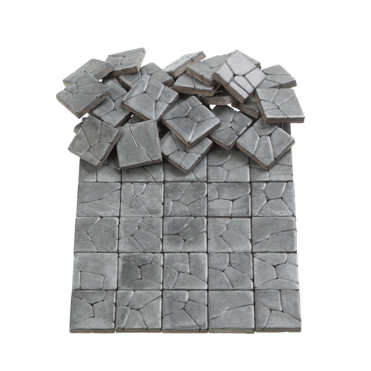 Dollhouse Miniature Paving Stones for Dioramas, Fairy Gardens & Tabletop Terrain