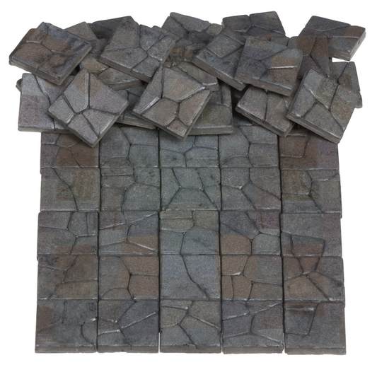 Dollhouse Miniature Paving Stones for Dioramas, Fairy Gardens & Tabletop Terrain