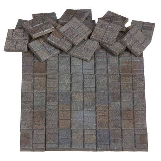 Dollhouse Miniature Paving Stones for Dioramas, Fairy Gardens & Tabletop Terrain
