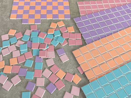 Puppenhaus Fliesenboden, Hobby Miniaturen Bodenfliesen, Antike Schachbrettfliesen, 1:12 Maßstab kleine quadratische Fliesen, Bauernhausboden, 575 Farbe