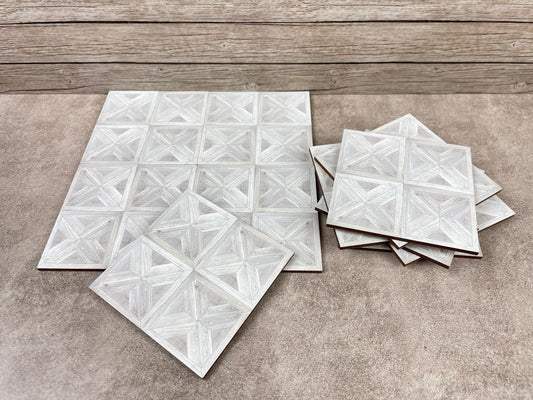 Puppenhausboden, Parkettboden, Miniatur-Holzfliesen im Maßstab 1:12, Puppenhauszubehör,