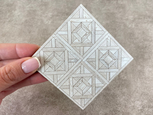 Puppenhausboden, Miniaturparkett, Parkettboden, Miniatur-Holzfliesen im Maßstab 1:12, Puppenhauszubehör, 6769