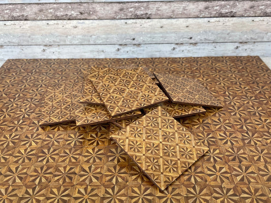 Puppenhausboden, Miniaturparkett, Parkettboden, Miniaturfliesen im Maßstab 1:12, Puppenhauszubehör, 70_72