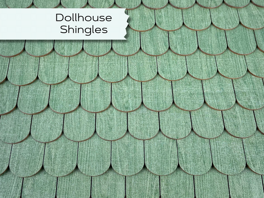 Dollhouse Shingles, Realistic roofing project, Authentic miniature roof for bird feeder