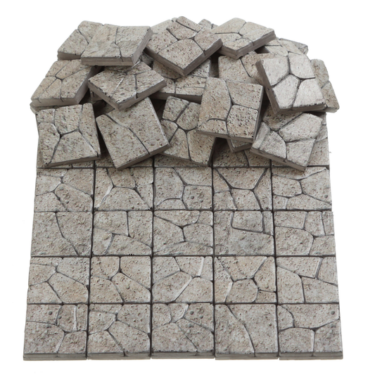 Dollhouse Miniature Paving Stones for Dioramas, Fairy Gardens & Tabletop Terrain