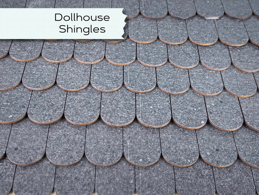 Dollhouse Shingles, Realistic roofing project, Authentic miniature roof for bird feeder