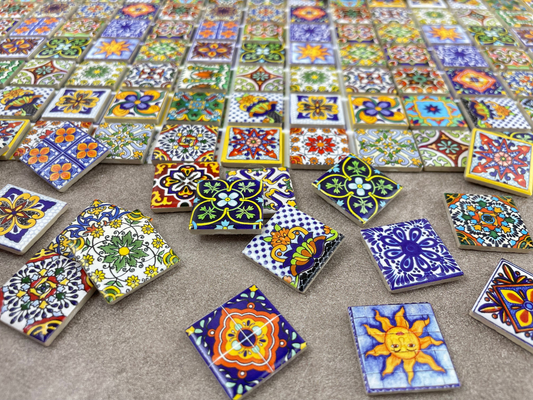 1:12 Scale Miniature Ceramic Tiles for Realistic Dollhouse Flooring, Wall Mosaics, and Crafts Tile Coasters