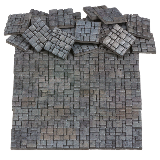 Dollhouse Miniature Paving Stones for Dioramas, Fairy Gardens & Tabletop Terrain