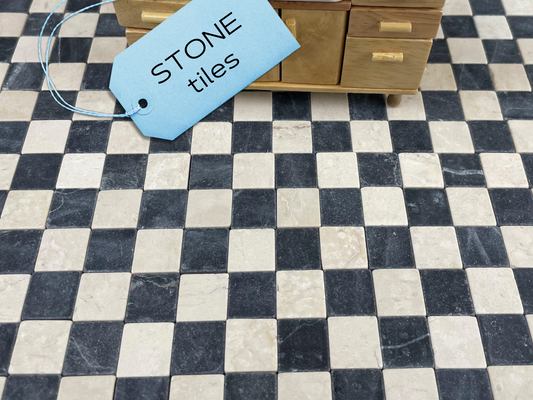 Stone tiles for use in art projects, Dollhouse flooring, Tiles for Modeling, scale 1:12 or 1:24