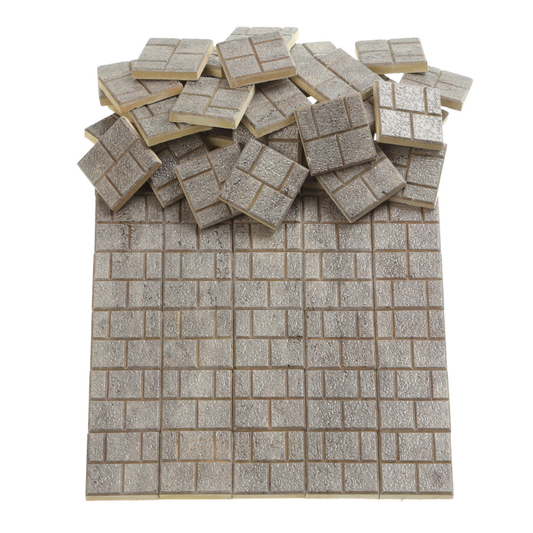 Dollhouse Miniature Paving Stones for Dioramas, Fairy Gardens & Tabletop Terrain
