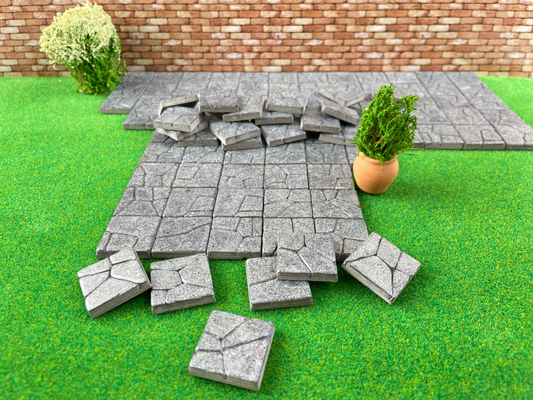 Miniature Bricks, Dollhouse flooring, Scale paving stones, Fairy Garden Accessories, Diorama supplies