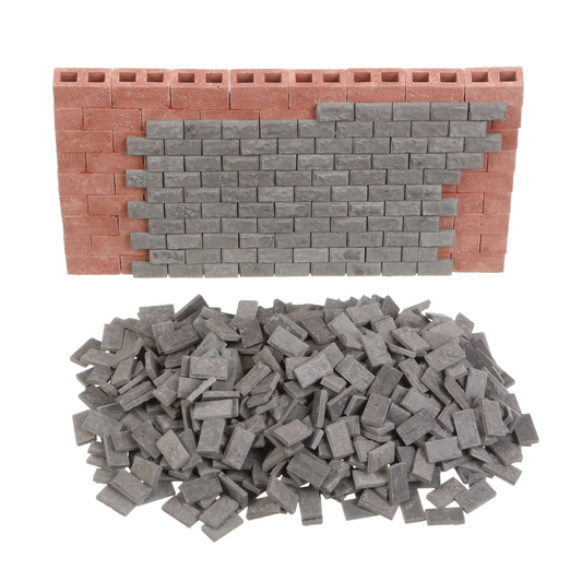 Model Brick Wall, Mini Bricks for Landscaping and Craft, Miniature Floor Tiles