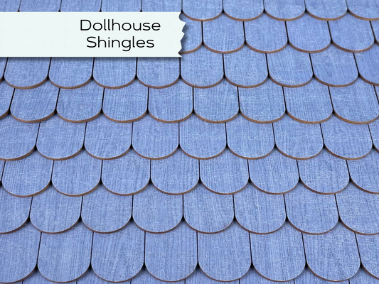 Dollhouse Shingles, Realistic roofing project, Authentic miniature roof for bird feeder