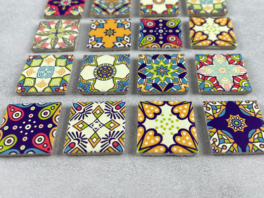 1:12 Scale Miniature Ceramic Tiles for Realistic Dollhouse Flooring, Wall Mosaics, and Crafts Tile Coasters