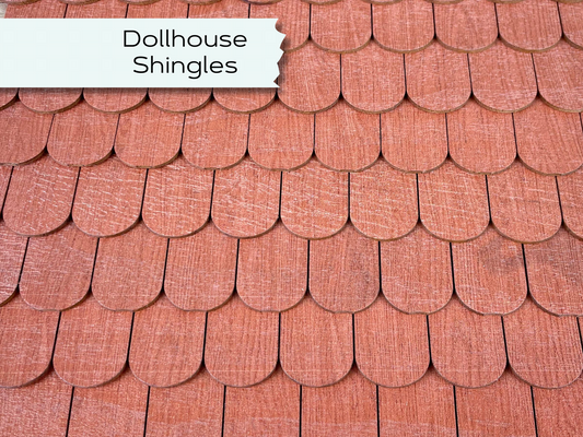 Dollhouse Shingles, Realistic roofing project, Authentic miniature roof for bird feeder