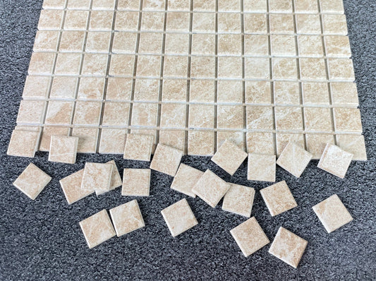 Dollhouse Tile Flooring - Small Square Tiles for Realistic Miniature Floors, 1:12 Scale Dollhouse wall decor