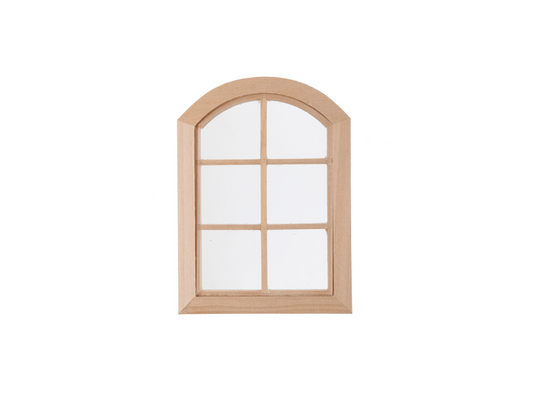 Dollhouse Window, 1:12 Scale Miniature Dollhouse Furniture Window Frame, 6-pane Window Frame Model for Dolls Houses Decoration