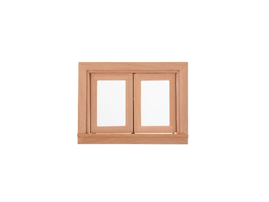 Dollhouse Window, 1:12 Scale Miniature Dollhouse Furniture Window Frame, 2-pane Window Frame Model for Dolls Houses Decoration