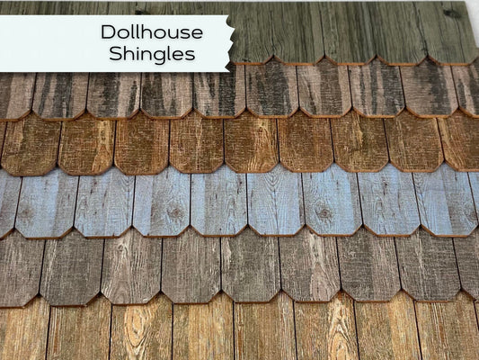 Dollhouse Shingles, Realistic roofing project, Authentic miniature roof for bird feeder