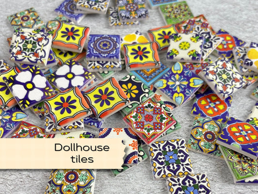 Dollhouse flooring, Miniature furniture, Scale dollhouse 1:12, Stone mosaic tiles, Kitchen cabinet, Fairy garden, Farmhouse Floor, 387_402