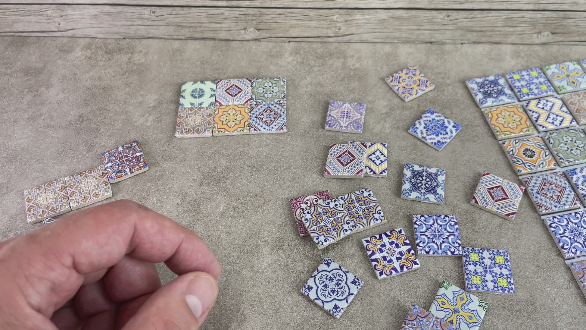 1:12 Scale Miniature Ceramic Tiles for Realistic Dollhouse Flooring, Wall Mosaics, and Crafts Tile Coasters